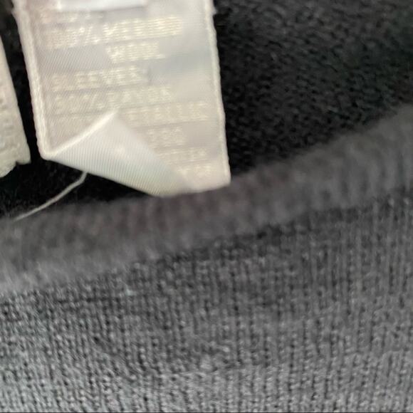 Vintage Evan Picone Metallic Lame Merino Sweater - Picture 5 of 7